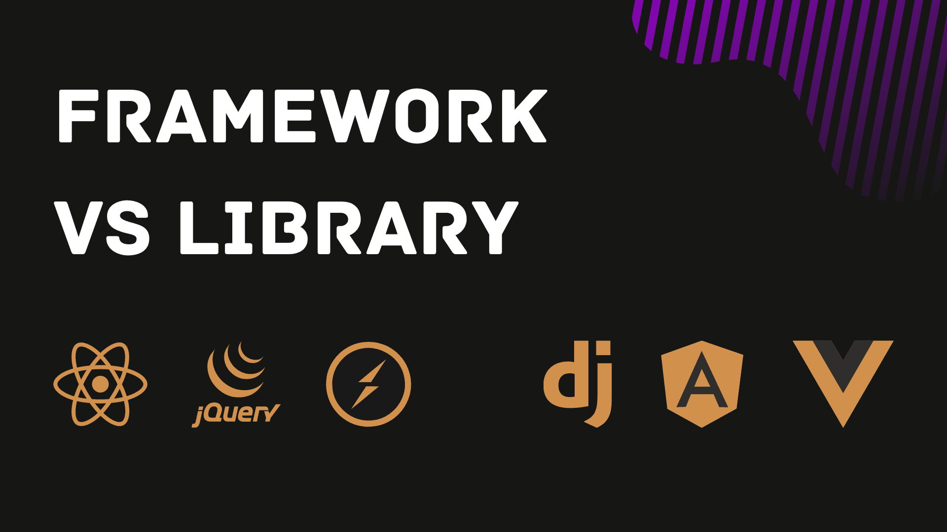 Framework VS Library