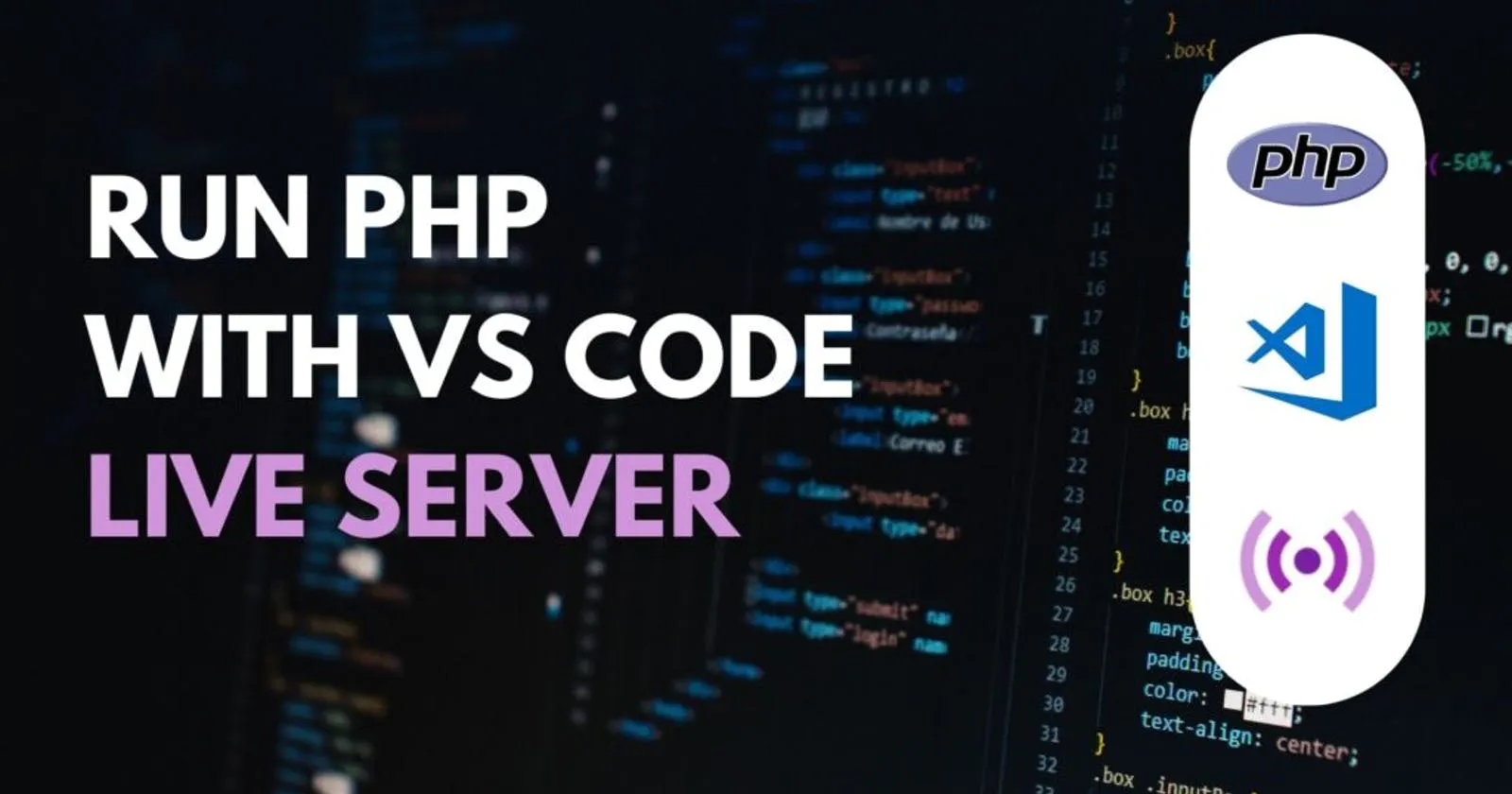 How to run live PHP code with VS Code Live Server Extension