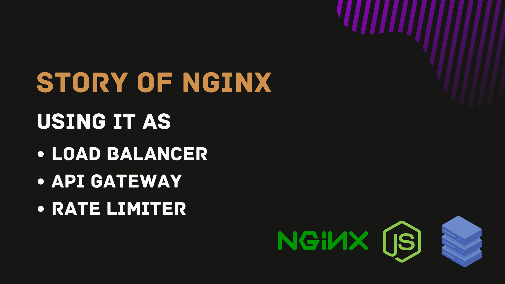 Story of nginx - using it as a Reverse Proxy, Api Gateway & Rate Limiter