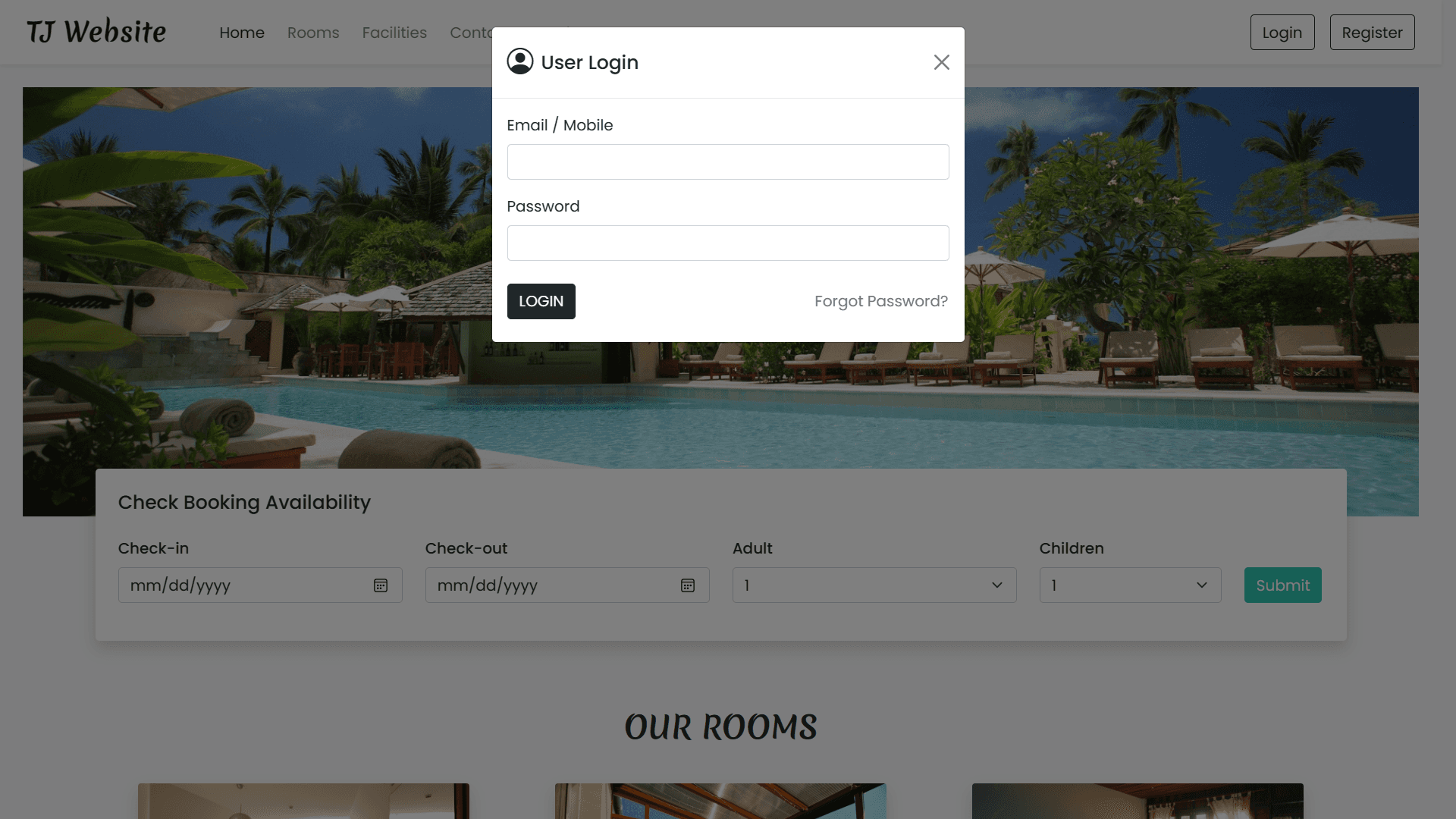 Forgot password form