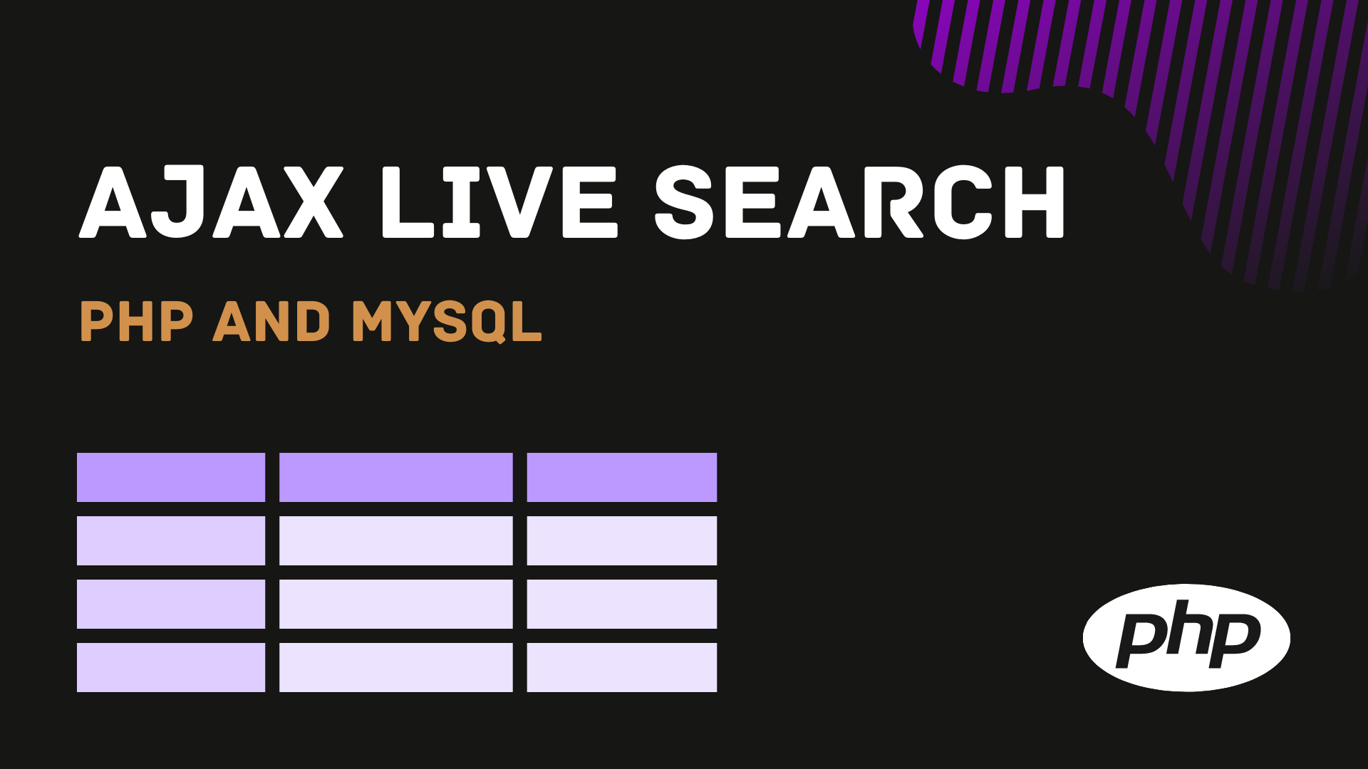 TJ WEBDEV | AJAX Live search in PHP and MySQL